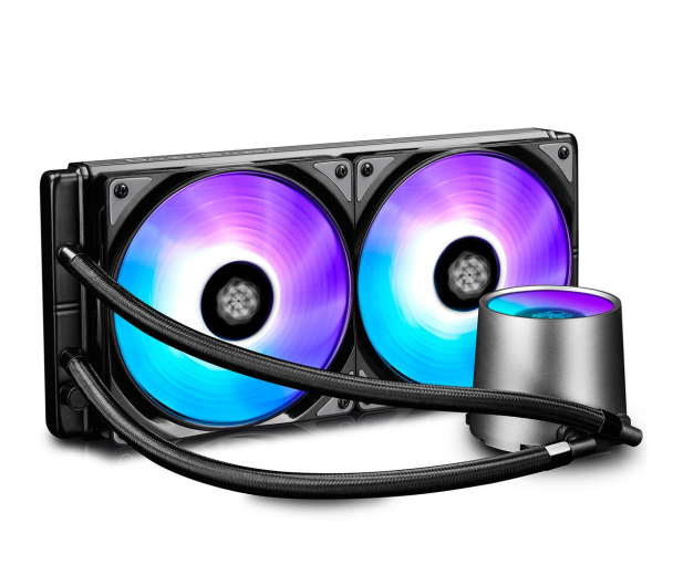 Deepcool Castle 280 RGB 2x140mm - 484083 - zdjęcie